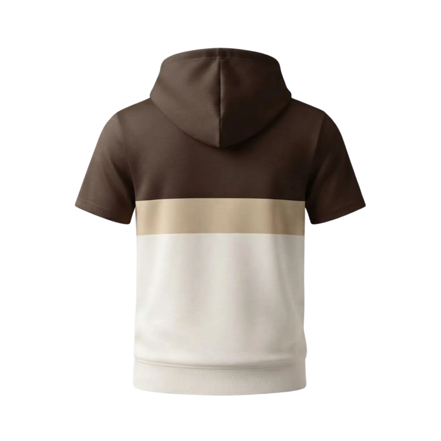 Custom 180GSM Interlock Sublimation Short Sleeve Hooded T-Shirt