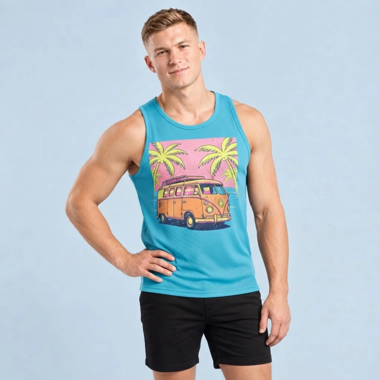 Custom Sublimation Short Hole Mesh Tank Top