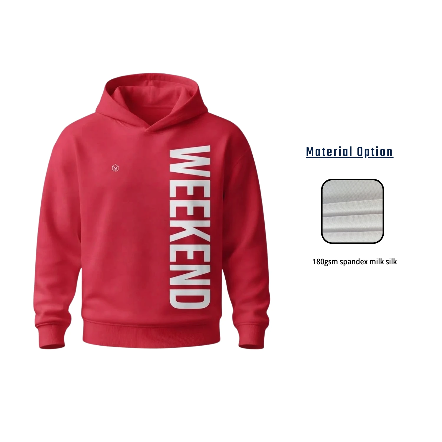 Custom Full Sublimation 2-Way Stretch Milk Silk Long Sleeve Hooded T-Shirt