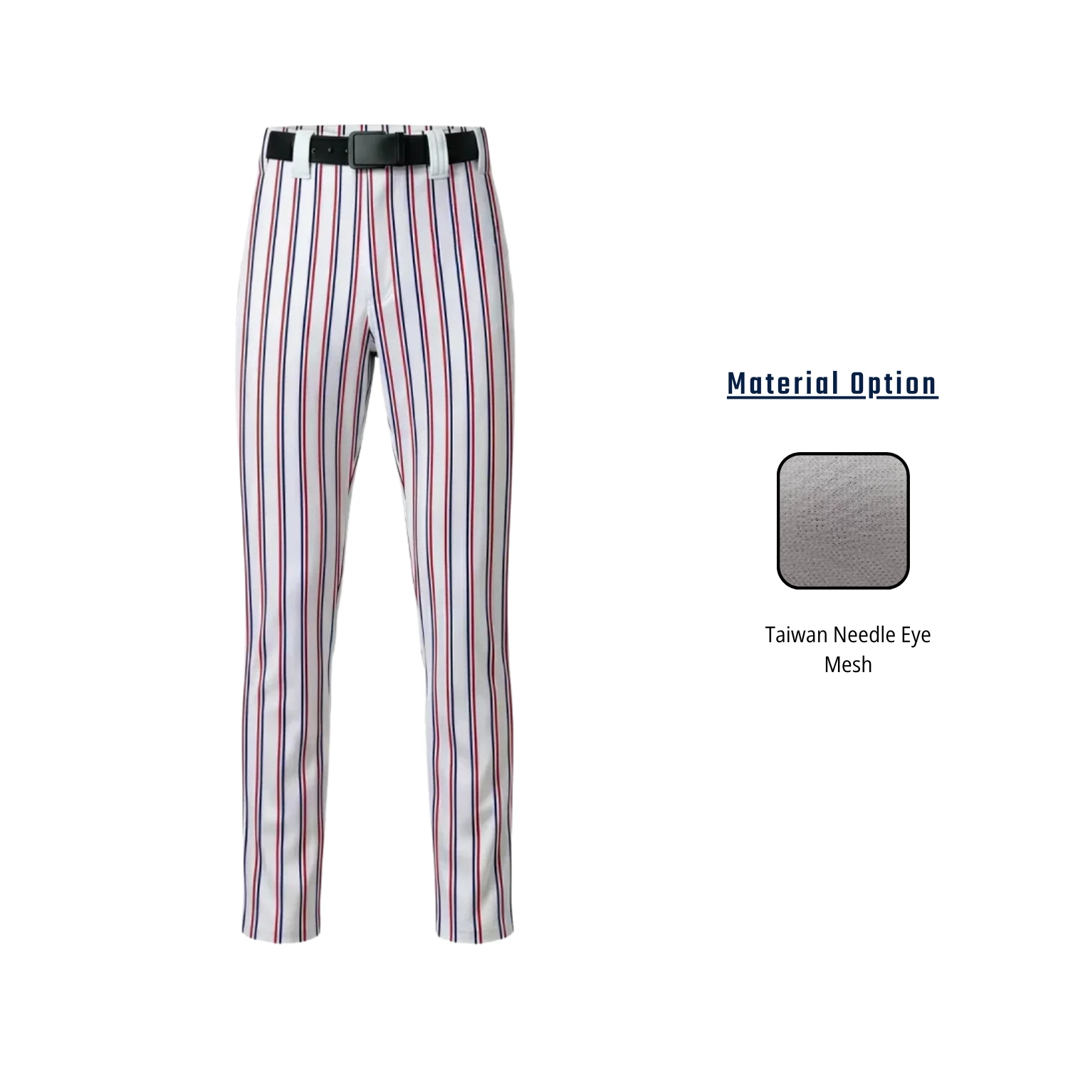 Custom Striped Baseball Pants – Full-Length