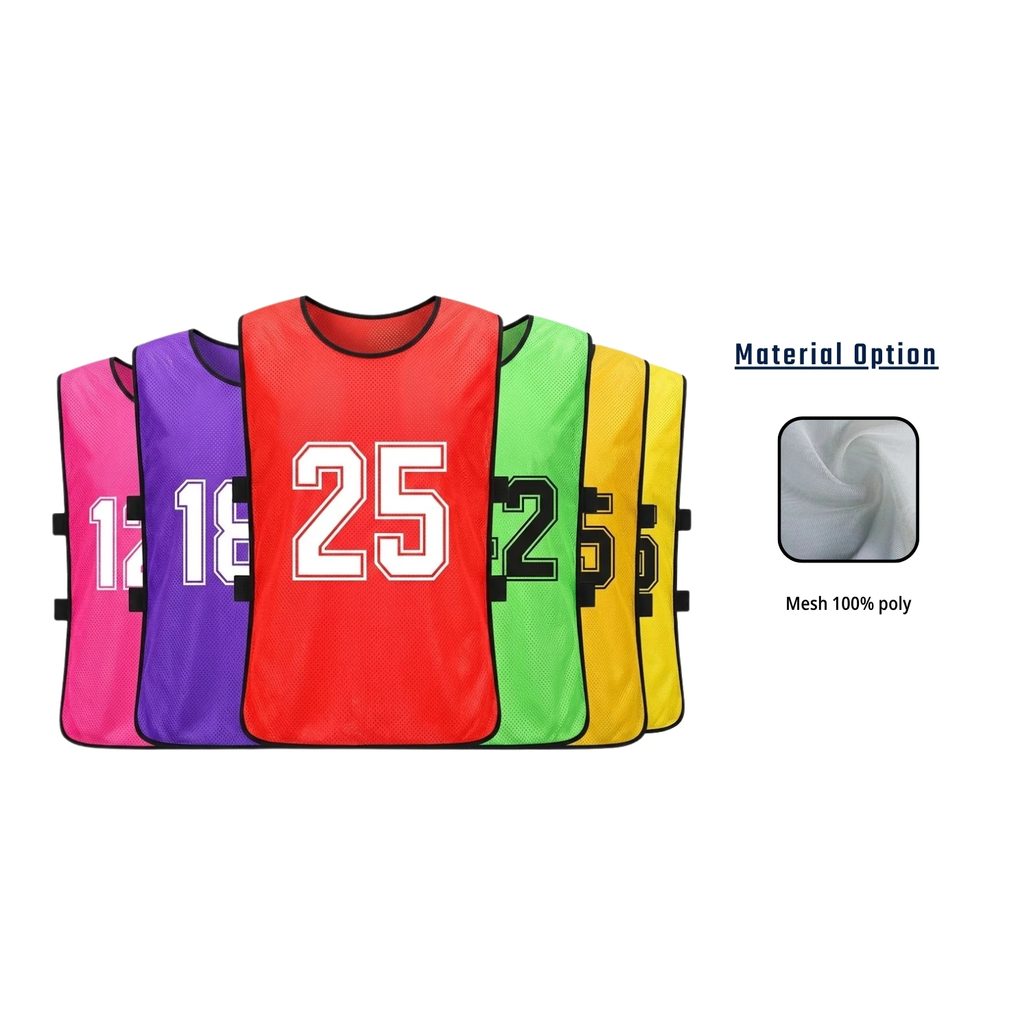 Polyester Training Pinnie – Custom Screen Printed Practice Vest