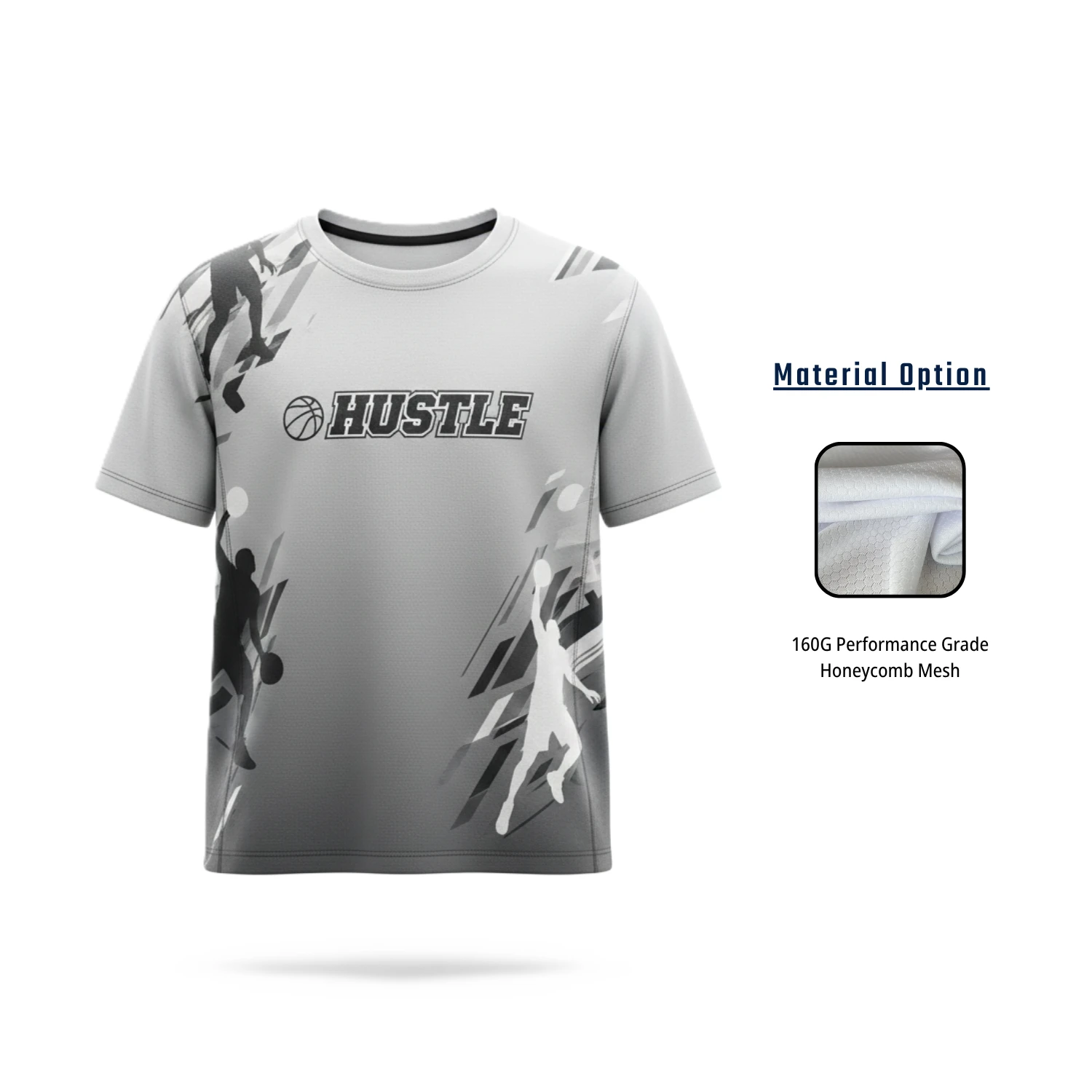 Pro Series Honeycomb Mesh Custom Sublimation T-Shirt – 160G Performance