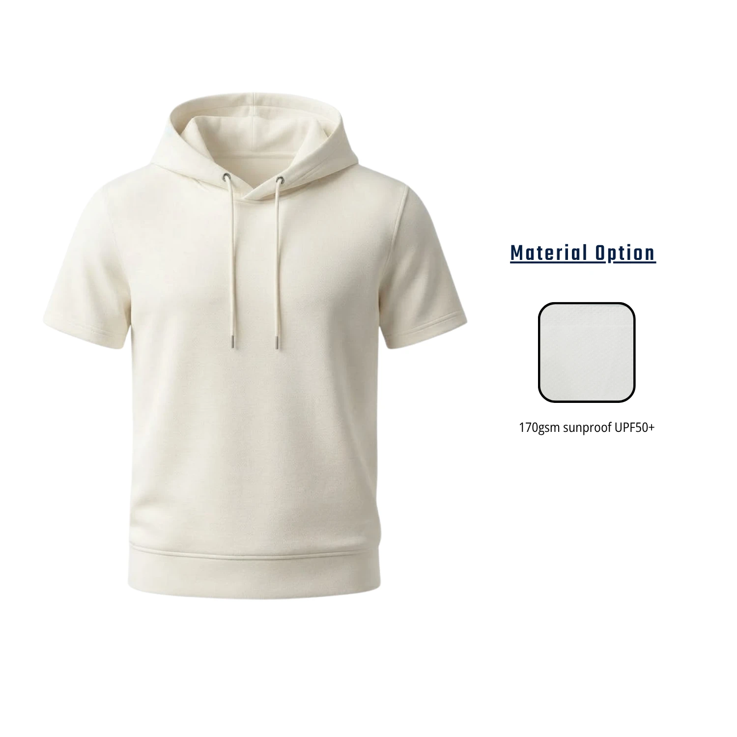Custom Full Sublimation SolarProtec UPF50+ Short Sleeve Hooded T-Shirt