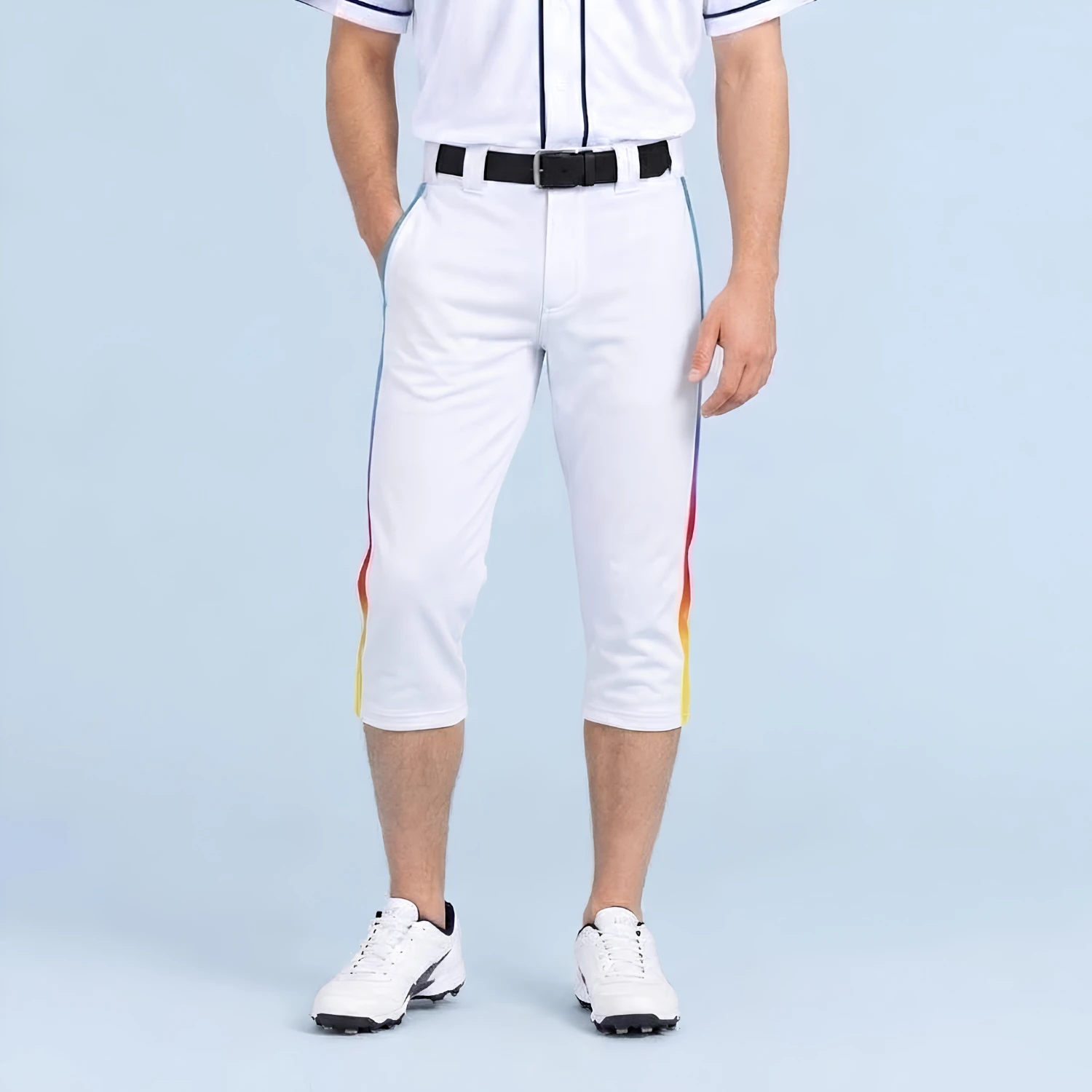 Custom Crop-Length Baseball Pants – Taiwan Needle Eye Mesh Breathable