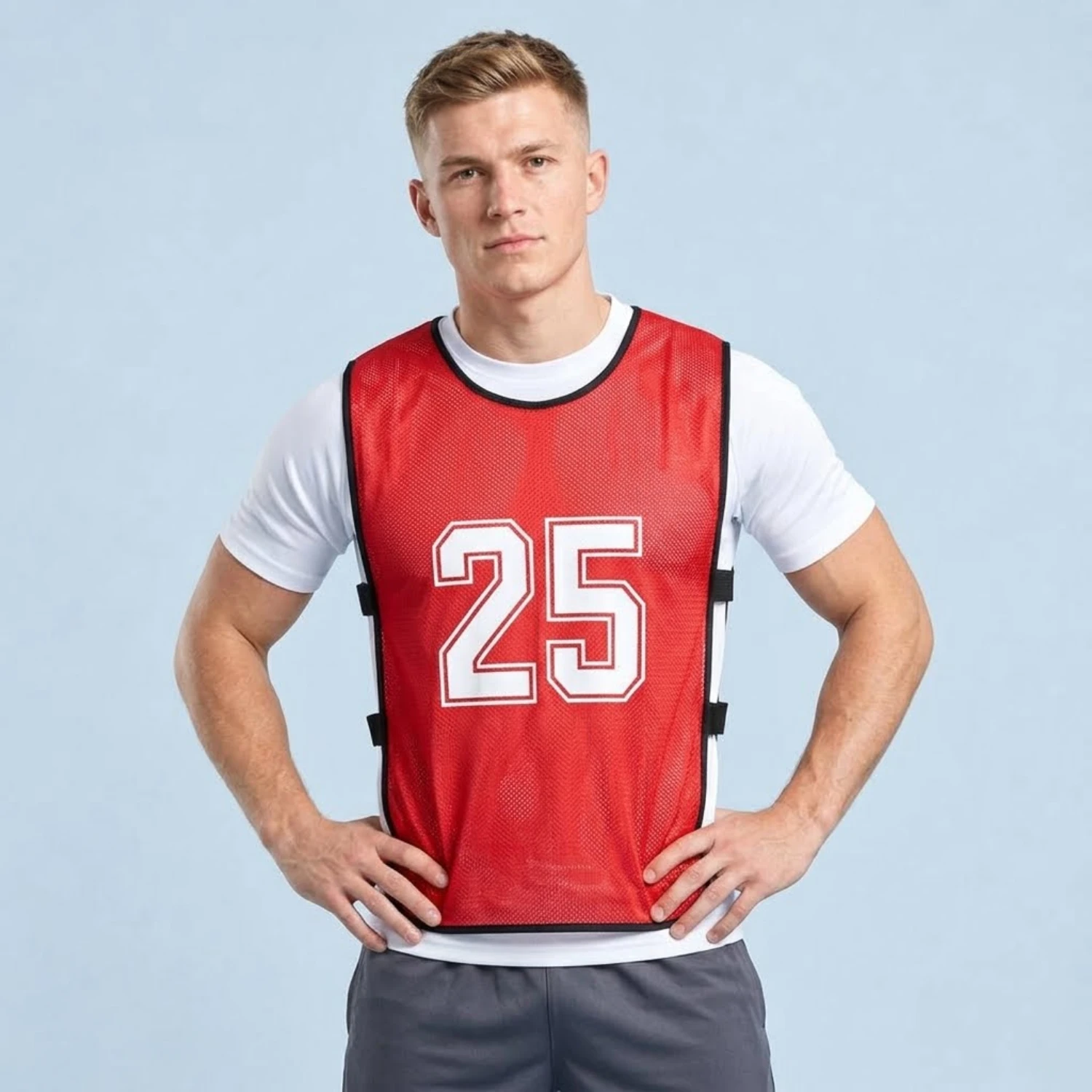 Polyester Training Pinnie – Custom Screen Printed Practice Vest