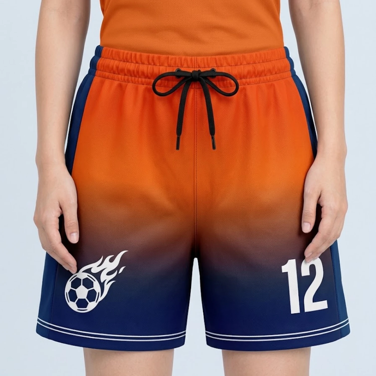 Custom Sublimation Soccer Shorts – 180GSM Spandex Milk Silk