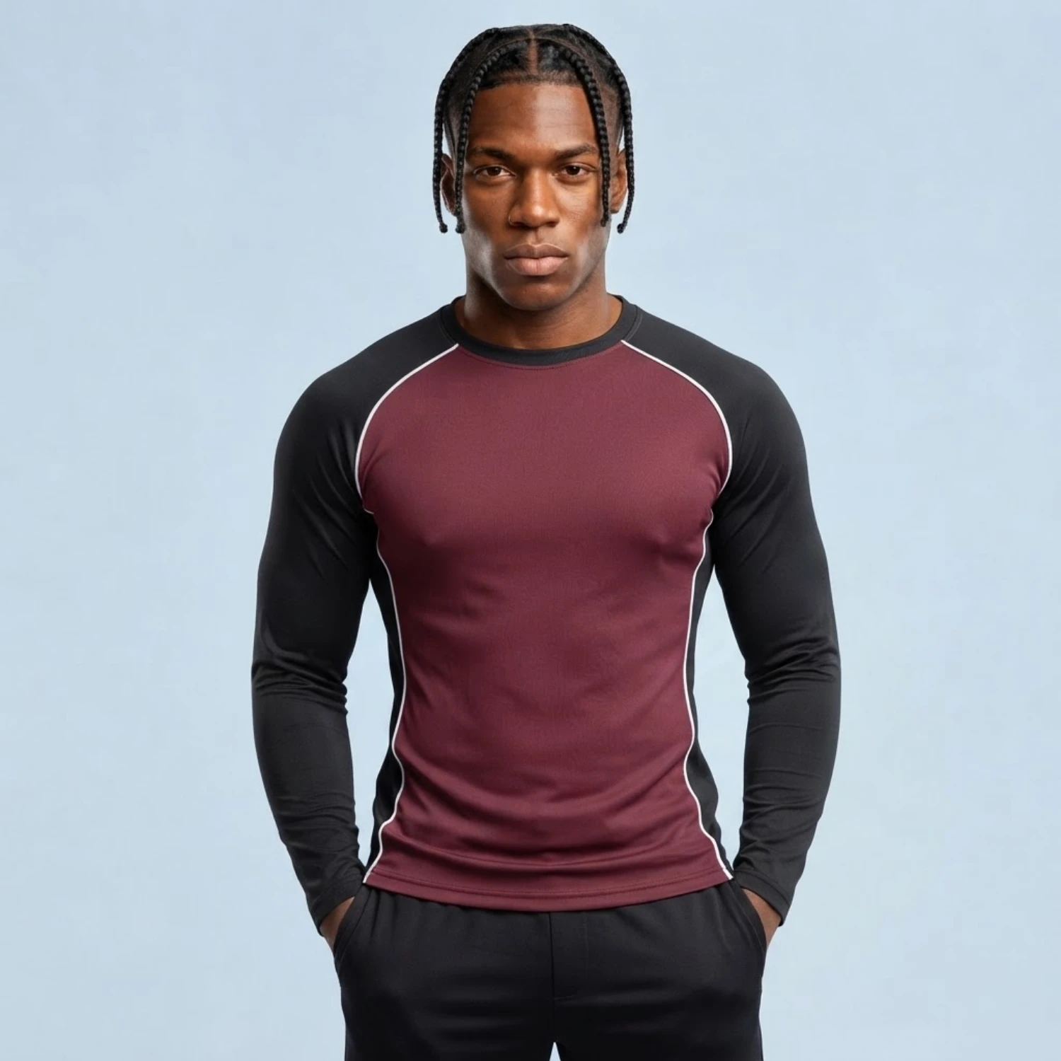 Custom Full Sublimation Long Sleeve T-Shirt – 150GSM Flashed V