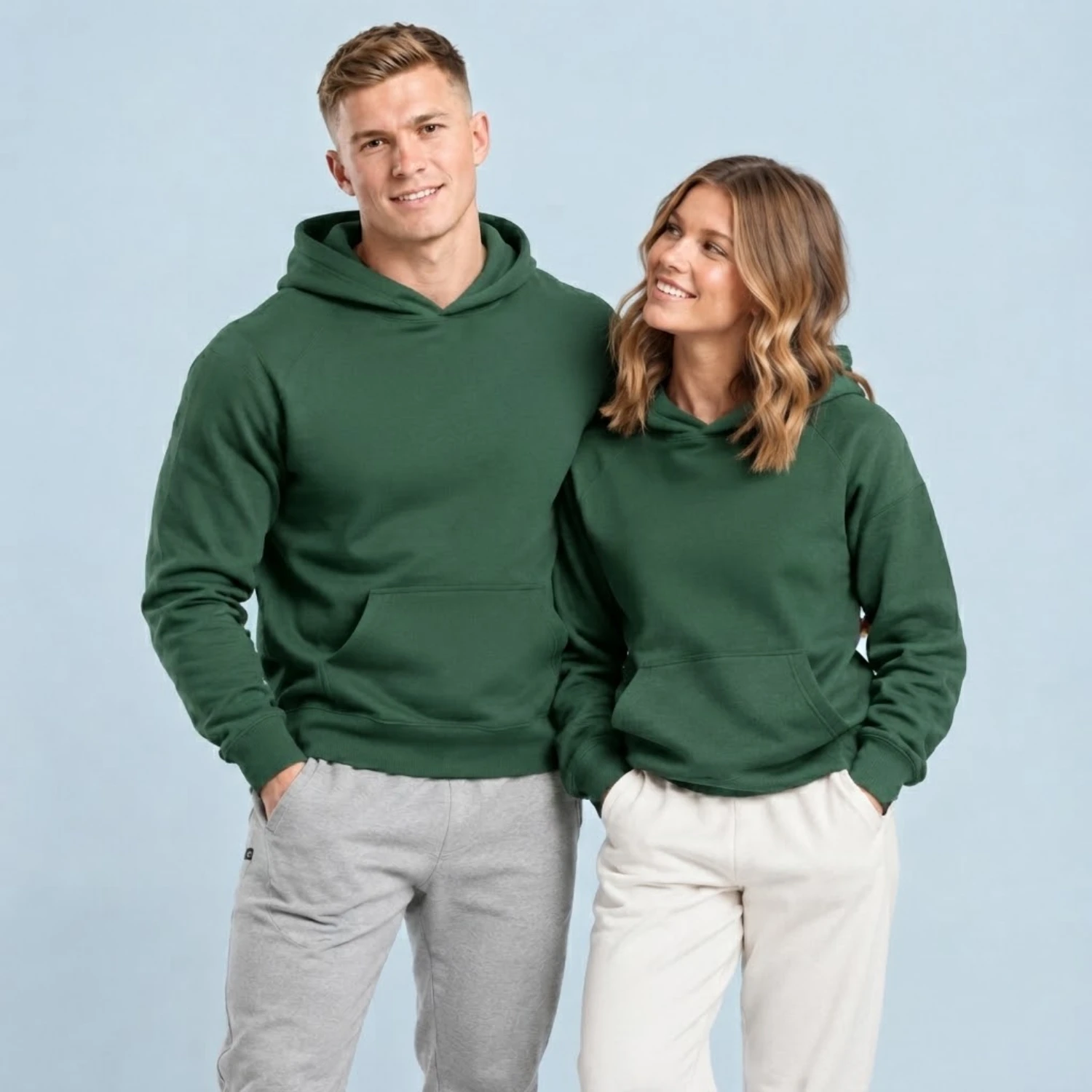Custom Full Sublimation Cotton-Feel Long Sleeve Hoodie