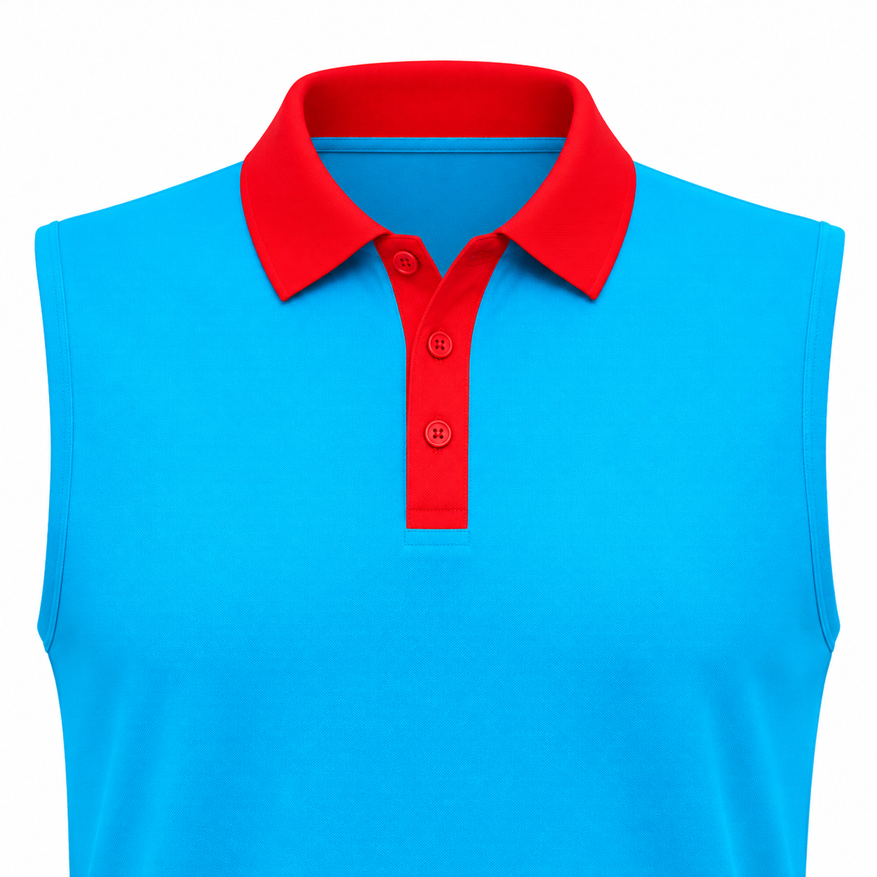 3‑Button Regular Point Sleeveless Polo Collar fabric or option preview