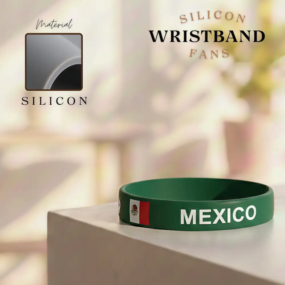 mexico-silicone-wristband-fifa-2026-football-fan-accessory.webp