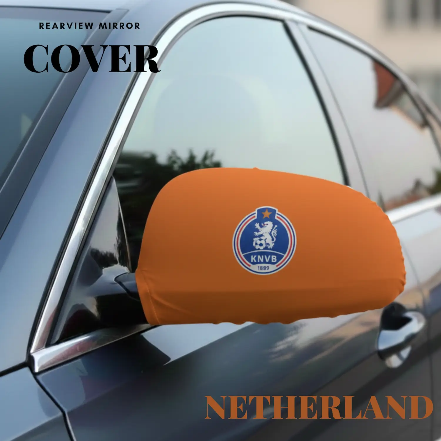 Netherlands Flag Sublimation Rearview Mirror Cover-SKU: NPS-WCP-FAN-005