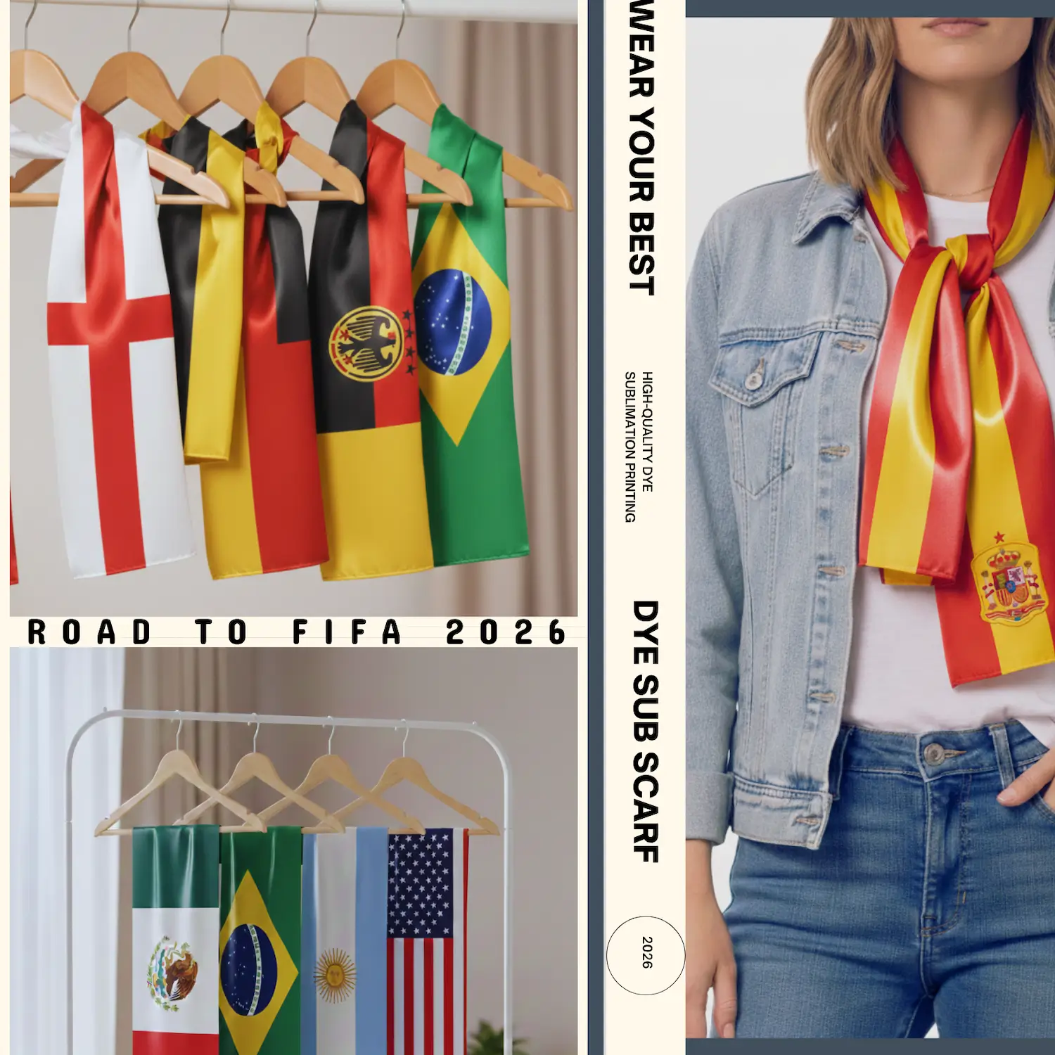 Satin Full Color Sublimation Printed Scarf-SKU: NPS-WCP-FAN-007