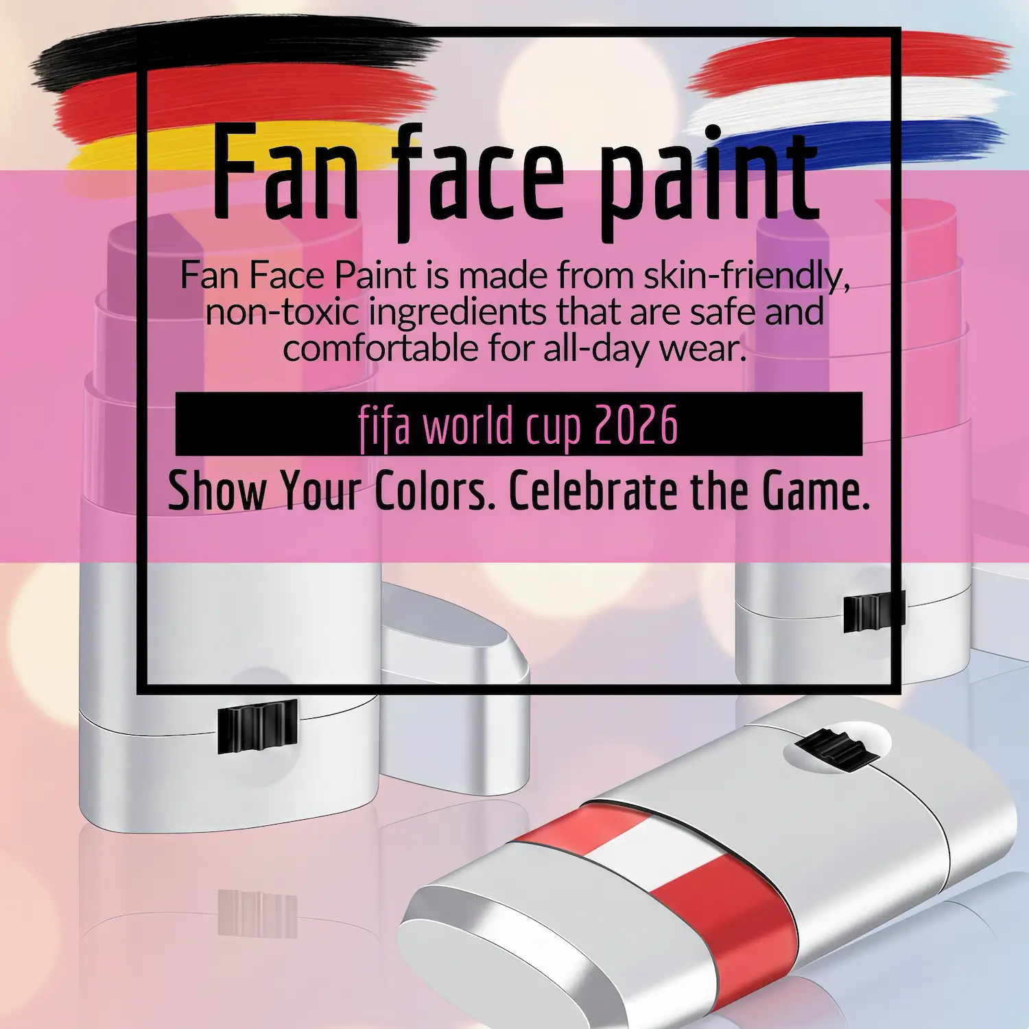 FIFA World Cup National Team Skin-Safe Fan Face Paint Stick - SKU:NPS-WCP-FAN-017