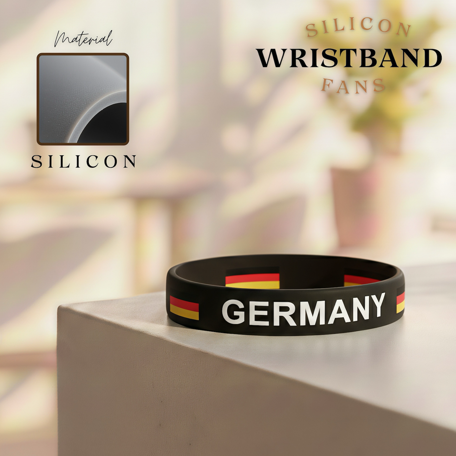 2026 FIFA World Cup Germany National Team Silicone Wristband - SKU:NPS-WCP-FAN-035