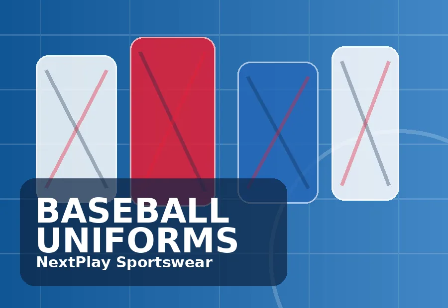 Custom sports uniforms prepared for a team